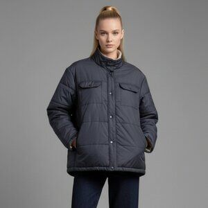 Lands’ End Insulated Bomber Men’s Jacket Dark Navy XXL